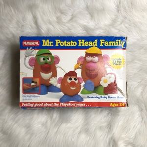 Mr. Potato Head Family Set Vintage Playskool 1986 Complete set with Box